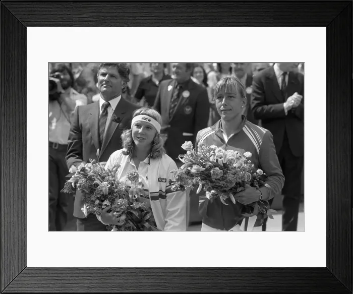 Framed Print : Andrea Jaeger and Martina Navratilova Framed Print : Andrea Jaeger and Martina Navratilova