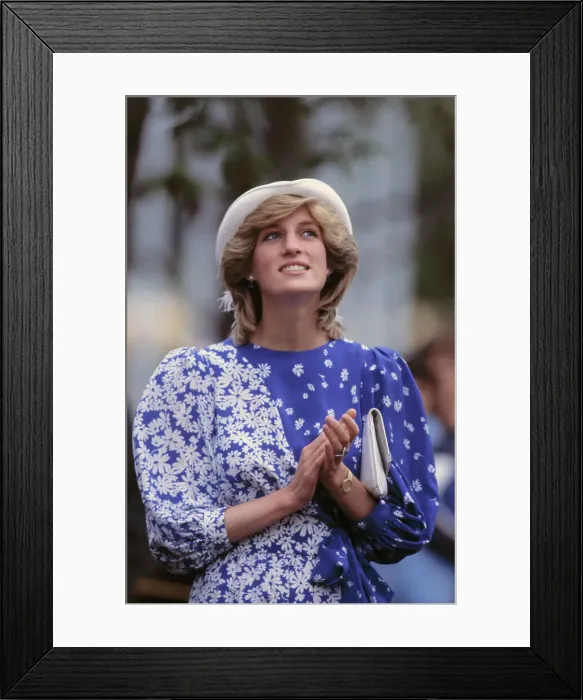 Framed Print : Princess Diana Applauding Framed Print : Princess Diana Applauding