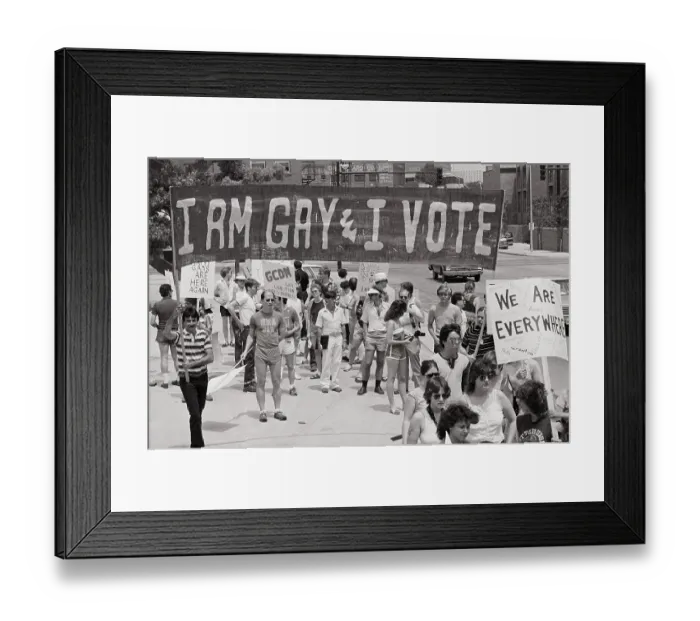 Framed Print : Gay and Lesbian Pride Parade