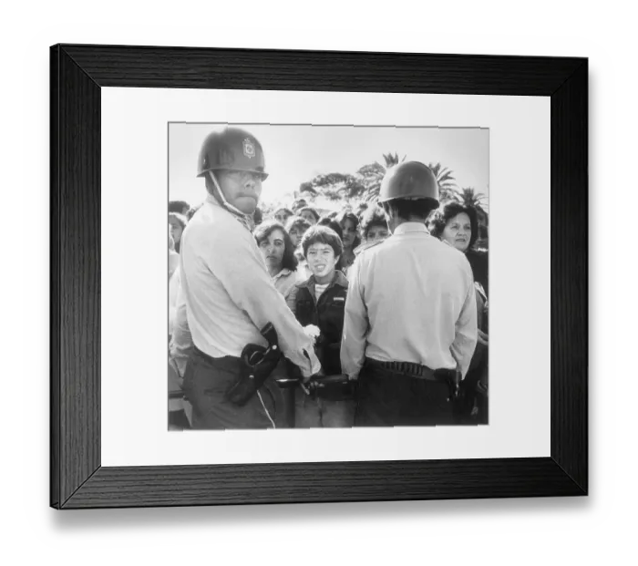 Framed Print : Military Rule of Montevideo with Citizens in the Street Framed Print : Military Rule of Montevideo with Citizens in the Street