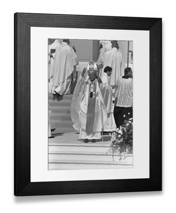 Framed Print : Pope John Paul II First Mass in Poland Framed Print : Pope John Paul II First Mass in Poland