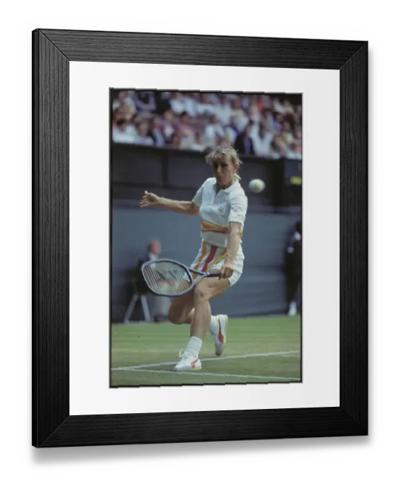 Framed Print : Martina Navratilova at Wimbledon