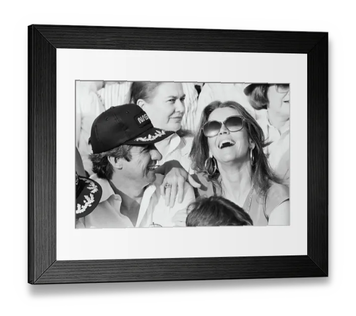 Framed Print : Jane Fonda Laughing with Tom Hayden Framed Print : Jane Fonda Laughing with Tom Hayden