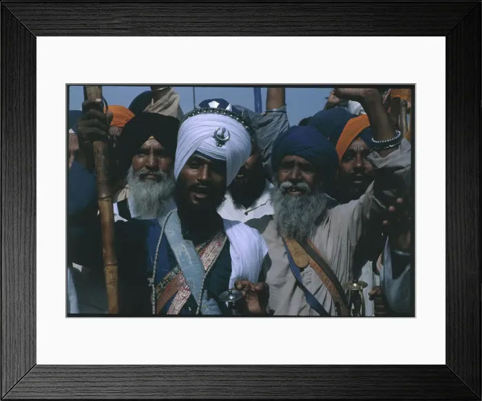 Framed Print : Pujabi Sikhs in Protest Framed Print : Pujabi Sikhs in Protest