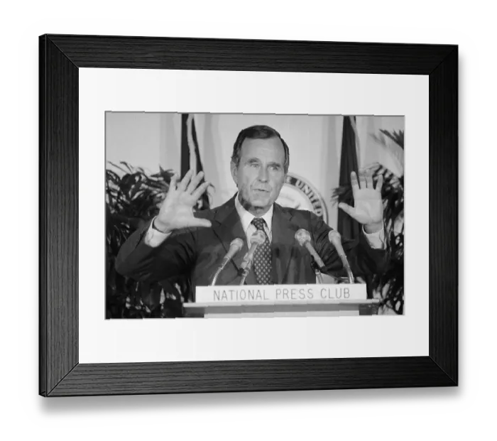 Framed Print : George Bush at National Press Club Framed Print : George Bush at National Press Club