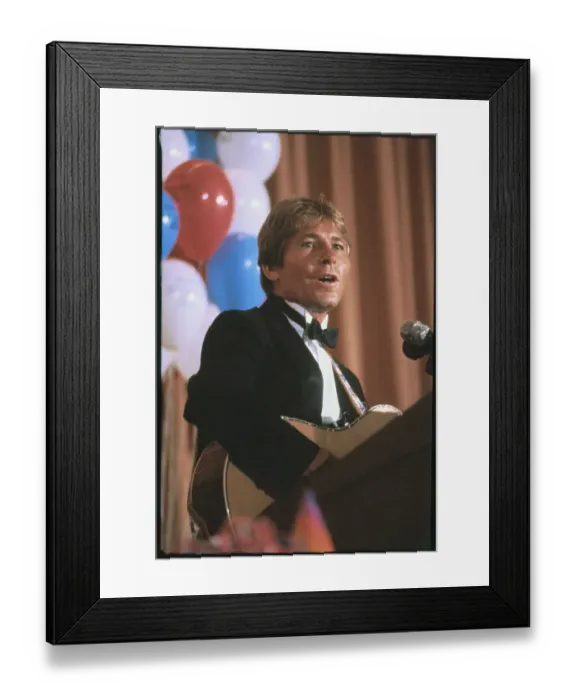 Framed Print : John Denver Singing