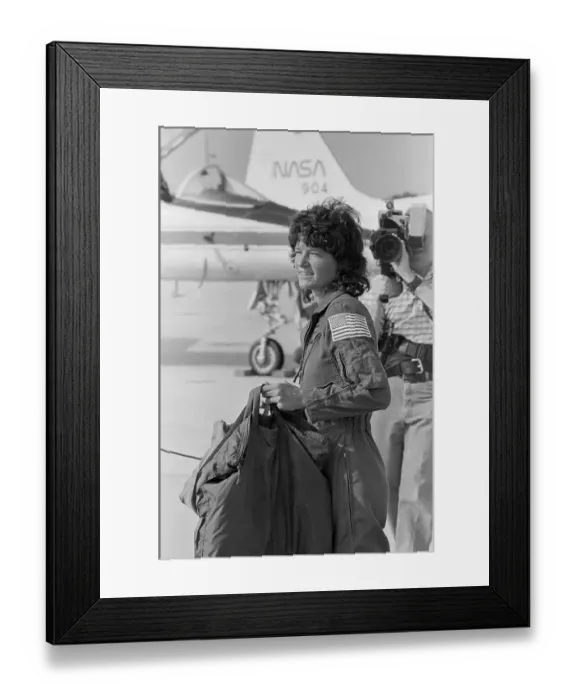 Framed Print : First Female American Astronaut Sally Ride Framed Print : First Female American Astronaut Sally Ride