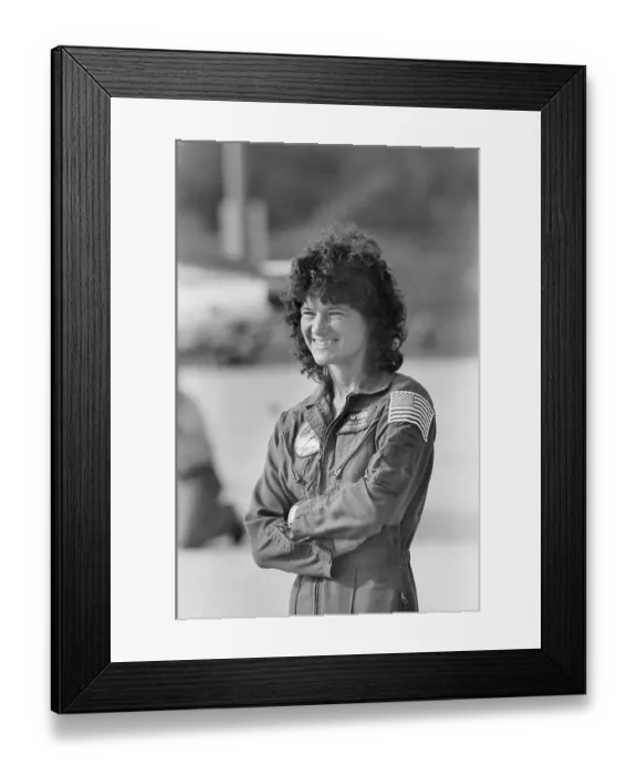 Framed Print : Sally Ride, First US Woman Astronaut Framed Print : Sally Ride, First US Woman Astronaut