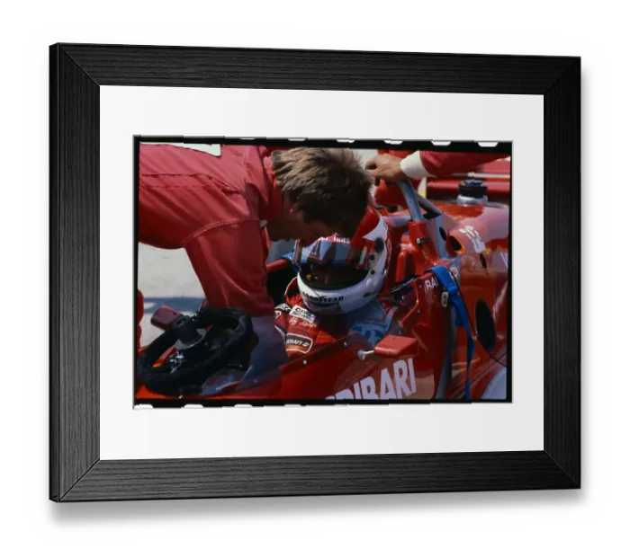 Framed Print : Bobby Rahal in Car for a Pit Stop Framed Print : Bobby Rahal in Car for a Pit Stop