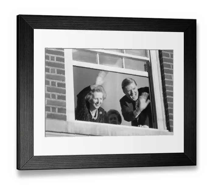 Framed Print : Prime Minister Margaret Thatcher With Cecil Parkinson Framed Print : Prime Minister Margaret Thatcher With Cecil Parkinson