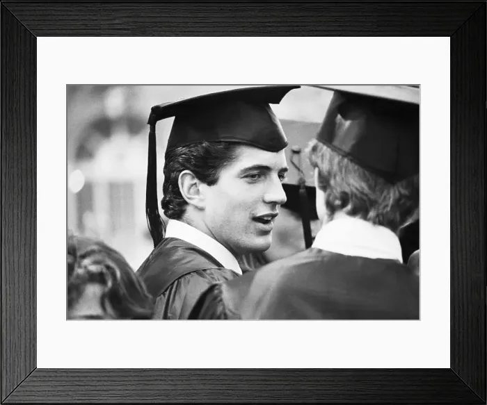 Framed Print : John F. Kennedy Jr. at Graduation Framed Print : John F. Kennedy Jr. at Graduation
