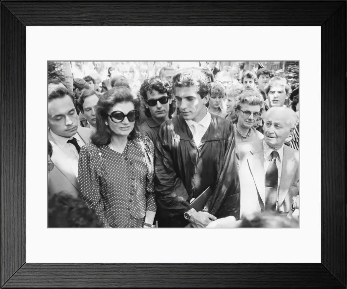 Framed Print : John F. Kennedy Jr. at Graduation Framed Print : John F. Kennedy Jr. at Graduation