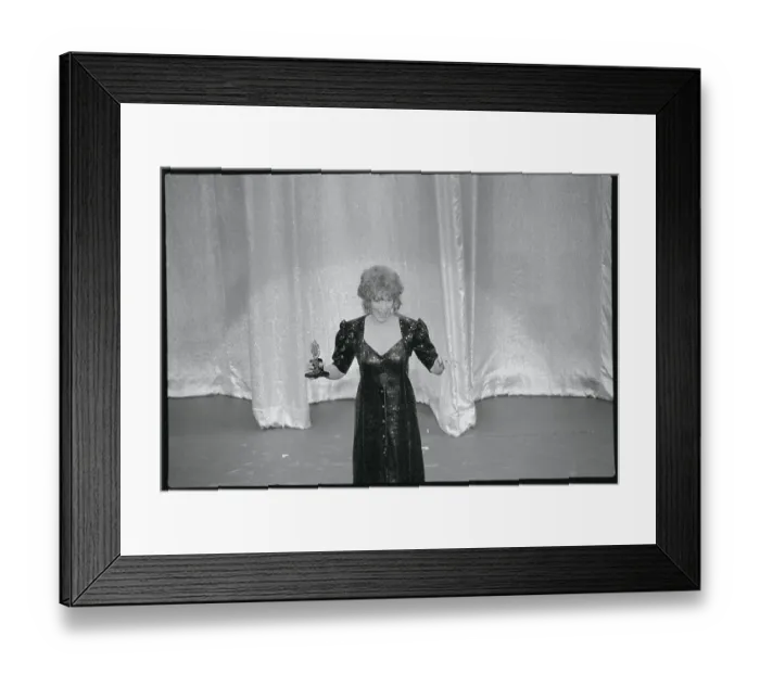 Framed Print : Actress Betty Buckley with Her Tony Trophy Framed Print : Actress Betty Buckley with Her Tony Trophy