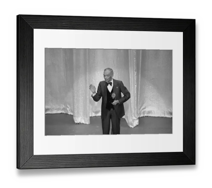Framed Print : Entertainer Charles Coles on Stage with His Tony Award Framed Print : Entertainer Charles Coles on Stage with His Tony Award