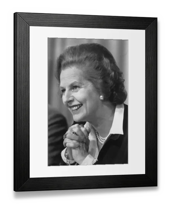Framed Print : British Prime Minister Margaret Thatcher Framed Print : British Prime Minister Margaret Thatcher