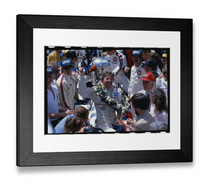 Framed Print : Tom Sneva Waving to Crowd Framed Print : Tom Sneva Waving to Crowd