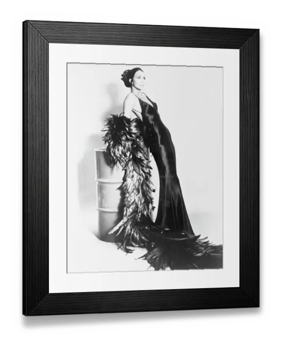 Framed Print : Cher Posing in Evening Gown Framed Print : Cher Posing in Evening Gown