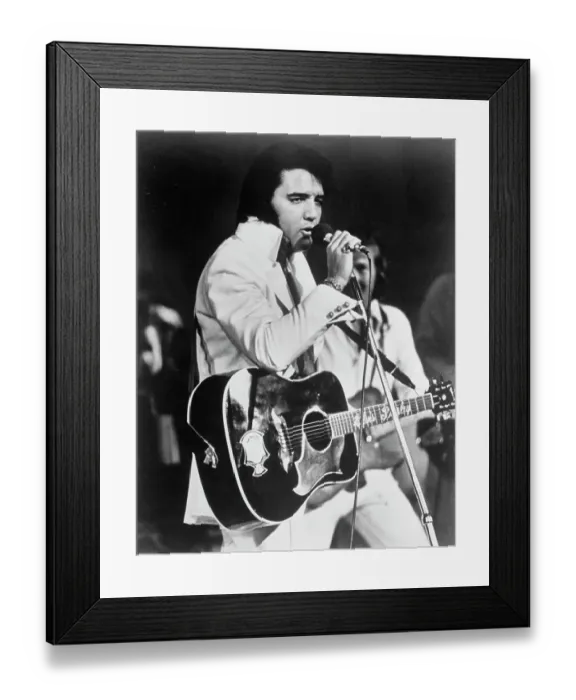 Framed Print : Elvis Presley Singing Framed Print : Elvis Presley Singing