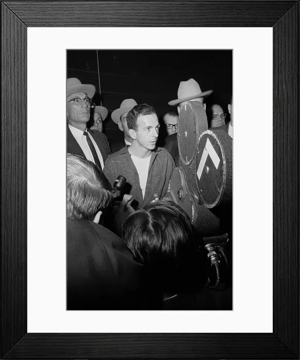 Framed Print : Lee Harvey Oswald in Police Custody