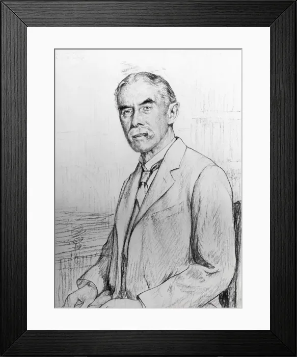 Framed Print : Portrait of Alfred Edward Housman Framed Print : Portrait of Alfred Edward Housman