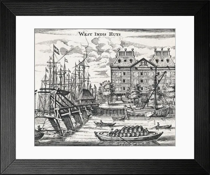 Framed Print : Men Rowing Canoes Through Amsterdam Framed Print : Men Rowing Canoes Through Amsterdam