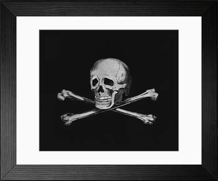Framed Print : Skull and Crossbones Framed Print : Skull and Crossbones