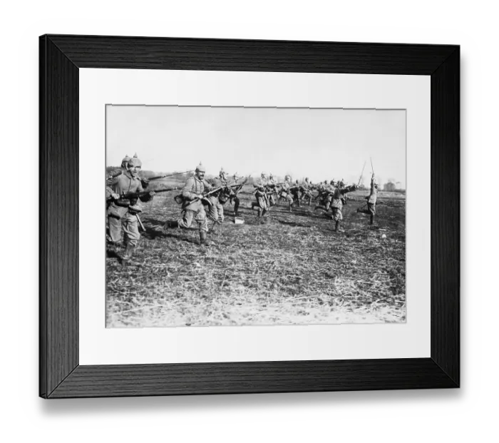 Framed Print : Soldiers Charging Ahead Framed Print : Soldiers Charging Ahead