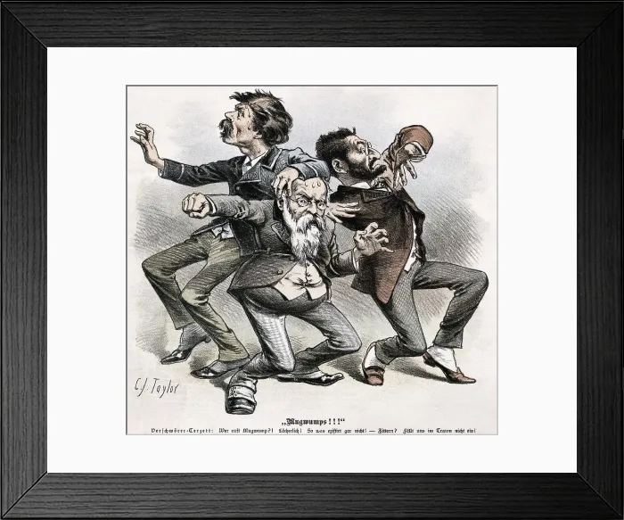 Framed Print : Mugwumps!!! Political Cartoon by C.J. Taylor Framed Print : Mugwumps!!! Political Cartoon by C.J. Taylor