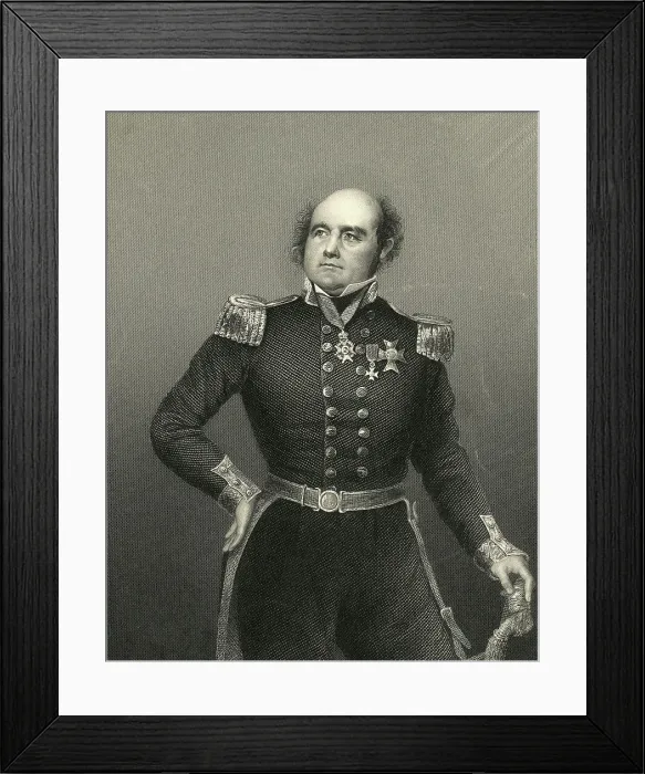 Framed Print : Portrait of Admiral Sir John Franklin