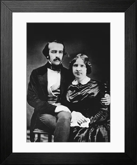 Framed Print : Jenny Lind with Husband Otto Goldschmidt Framed Print : Jenny Lind with Husband Otto Goldschmidt