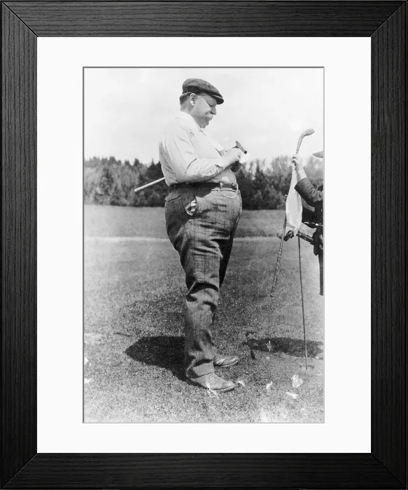 Framed Print : President Taft Playing Golf Framed Print : President Taft Playing Golf