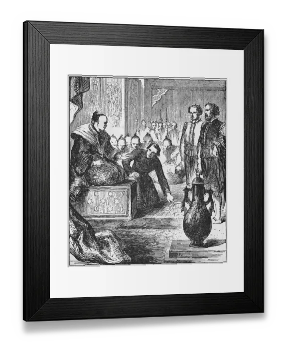 Framed Print : William Adams Appearing Before Shogun Framed Print : William Adams Appearing Before Shogun