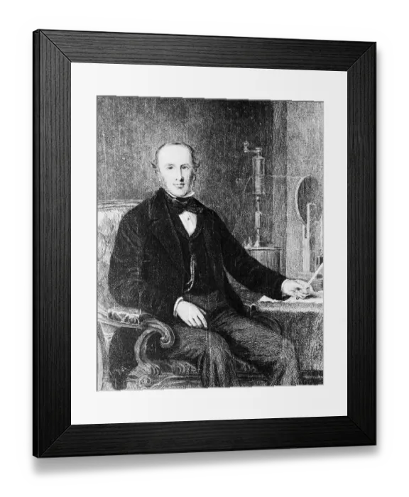 Framed Print : Portrait of James Prescott Joule Framed Print : Portrait of James Prescott Joule