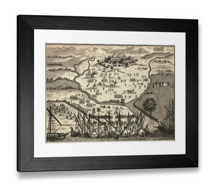 Framed Print : Map of Ancient Troy Framed Print : Map of Ancient Troy