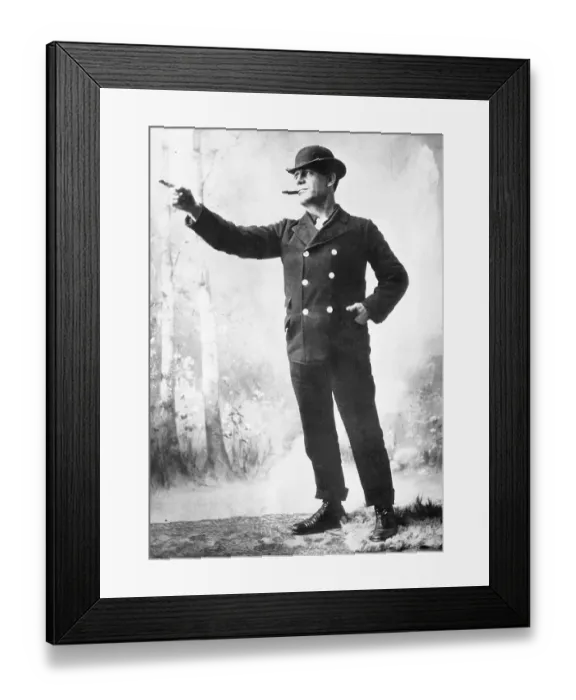 Framed Print : Chuck Connors, the Mayor of Chinatown