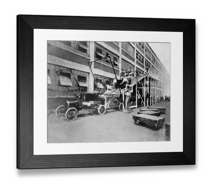 Framed Print : First Ford Mass Production Assembly Line Framed Print : First Ford Mass Production Assembly Line