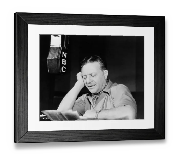 Framed Print : Charles Correll Andy In Radio Show Framed Print : Charles Correll Andy In Radio Show