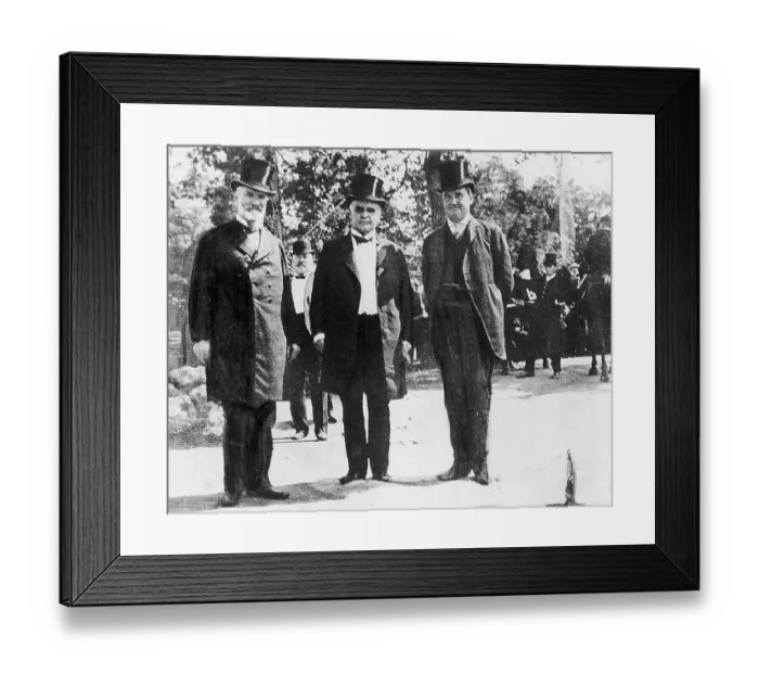 Framed Print : William McKinley with John Wilburn Framed Print : William McKinley with John Wilburn