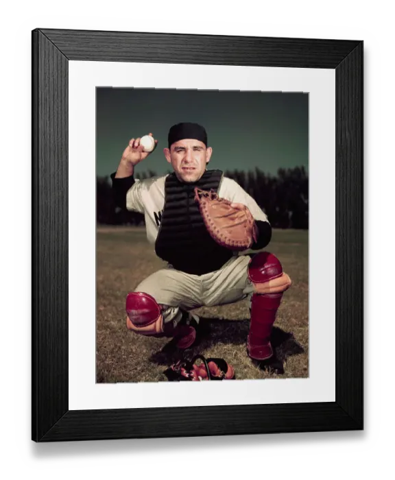 Framed Print : New York Yankees Catcher Yogi Berra Framed Print : New York Yankees Catcher Yogi Berra