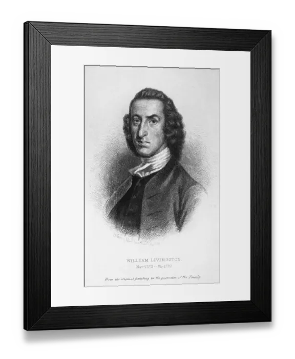 Framed Print : Detailed Portrait of William Livingston Framed Print : Detailed Portrait of William Livingston
