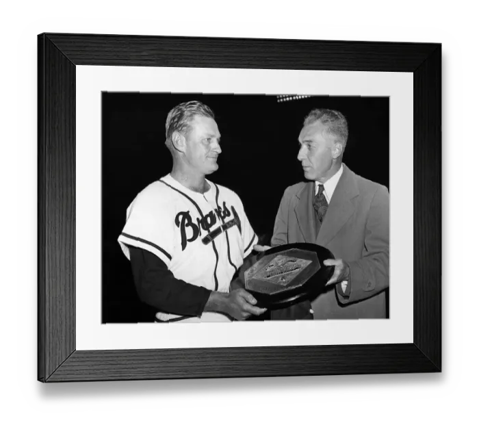 Framed Print : Bob Elliot Receiving Trophy Framed Print : Bob Elliot Receiving Trophy