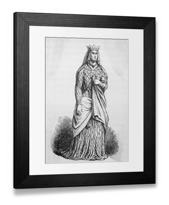 Framed Print : Portrait of Queen Eleanor Framed Print : Portrait of Queen Eleanor