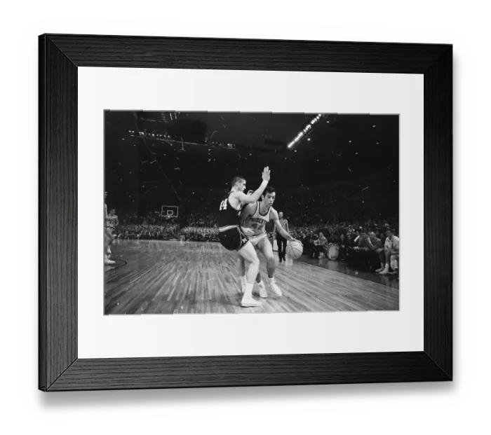 Framed Print : Basketball Game in Action Framed Print : Basketball Game in Action