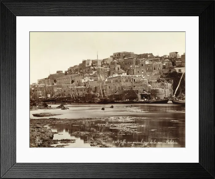 Framed Print : Jaffa, also known as Yafo, on the Palestine coast of the Ottoman Empire Framed Print : Jaffa, also known as Yafo, on the Palestine coast of the Ottoman Empire