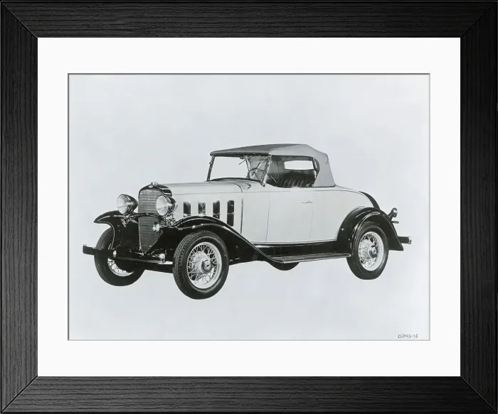 Framed Print : Portrait of the Chevrolet Roadster