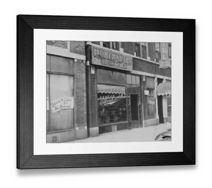 Framed Print : Exterior of Montmartre Club Framed Print : Exterior of Montmartre Club