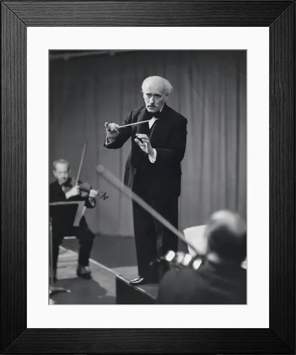 Framed Print : Music Conductor Toscanini Conducting Orchestra Framed Print : Music Conductor Toscanini Conducting Orchestra