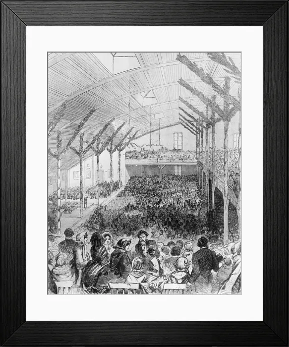 Framed Print : Interior of Early Republican Convention Framed Print : Interior of Early Republican Convention