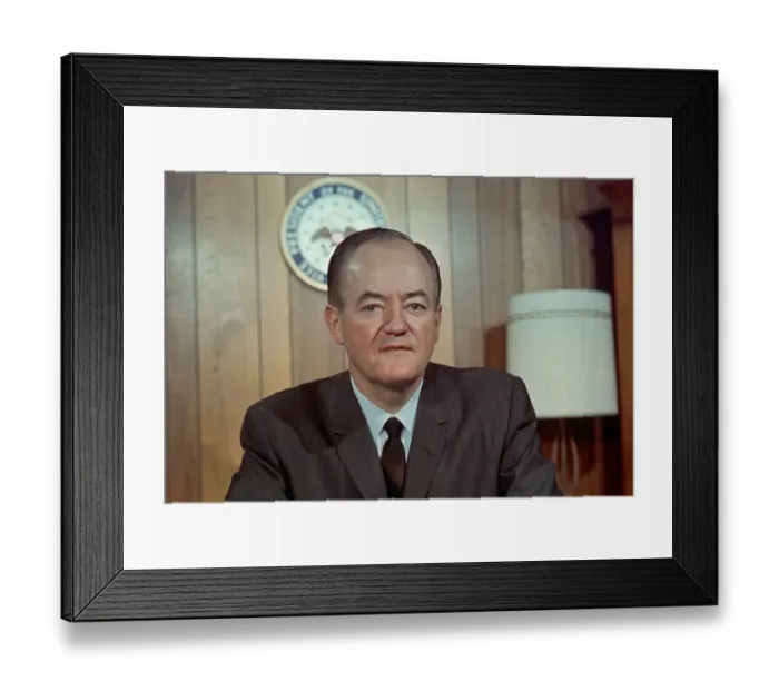 Framed Print : Vice President Hubert Humphrey