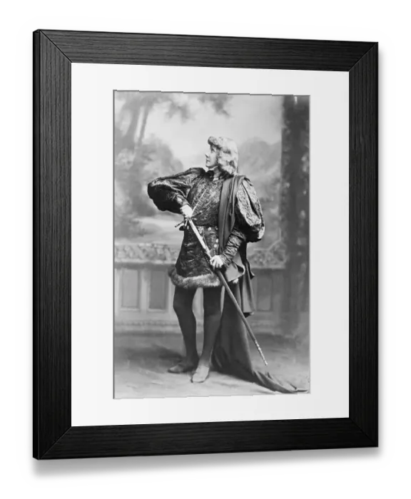 Framed Print : Sarah Bernhardt as Hamlet Framed Print : Sarah Bernhardt as Hamlet